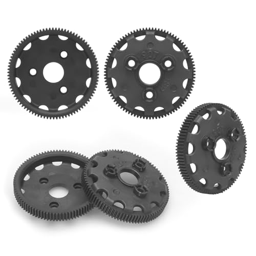 daitoku 48P 90T Spur Gear Transmission Gears RC Upgrade Parts 5Pcs for 1/10 Slash 2WD Rustler Stampede Bandit VXL XL-5 - size: 48P 90T