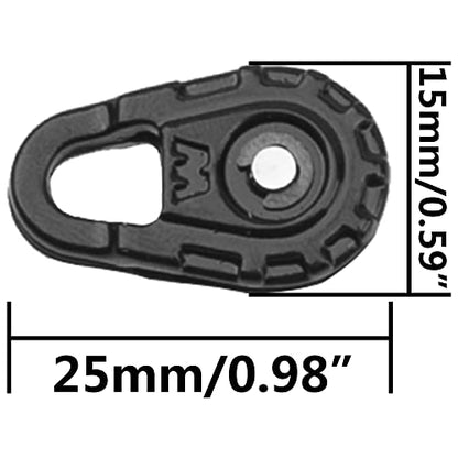 1/10 Scale Simulation Metal Pulley Winch Snatch Block Decoration Accessory Compatible with Traxxas TRX4 Axial SCX10 RC4WD Tamiya CC01 D90 TF2 Redcat HSP 1/10 RC Crawler Car