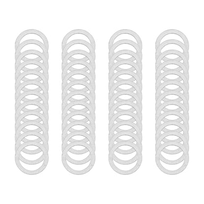M5×7mm 304 Stainless Steel Shim Washers, 48-Piece Precision Mini Spacers | Four 0.1/0.2/0.3/0.5mm thicknesses for fine clearance tuning, shaft alignment, CNC assemblies, robotics and mechanical repair - size: M5x7