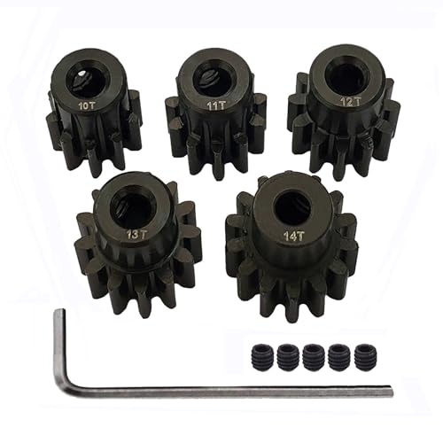 32P Pinion Gear 3.175mm Shaft 10T 11T 12T 13T 14T for RC Motor A | Steel Metal,Sturdy,With Hex Key - style: 10T 11T 12T 13T 14T