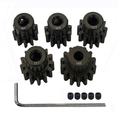 32P Pinion Gear 3.175mm Shaft 10T 11T 12T 13T 14T for RC Motor A | Steel Metal,Sturdy,With Hex Key - style: 10T 11T 12T 13T 14T