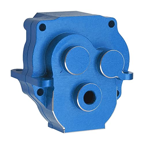 ShareGoo Aluminum Alloy Transmission Gearbox Hoursing Gearbox Case Upgrades Parts Compatible with Traxxas TRX4M 1/18 RC Crawler Car (Blue) - color: Blue
