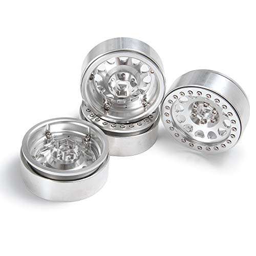 Aluminum 2.2" Beadlock Wheel Rim for Axial Wraith SCX10 II III TRX4 | 1Set/4PCS,1/10 RC Crawler Car Upgrade Parts