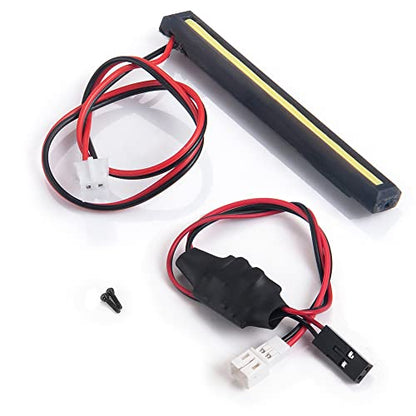 1/24th RC Car Light Bar LED Roof Lamp White Color Upgrades for Axial SCX24 Deadbolt AXI90081 RC Crawler Car Accessories Parts