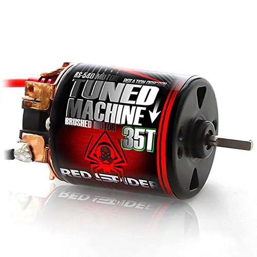 RC Car Motor Waterproof 540 Brushed Motor 15T 25T 35T 45T 55T 80T for 1/10 RC Crawler Car Axial SCX10 Scx24 Traxxas TRX4 AXI03007 90046 D90 Redcat Gen8 RC Monster Short Truck Car Boat (35T) - style: 35T