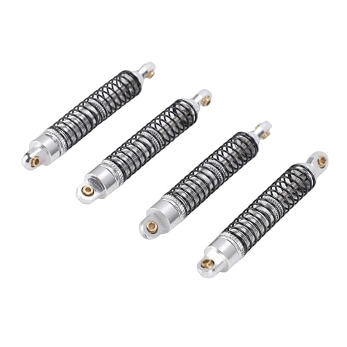 banapoy RC, 4Pcs 59mm Front Rear Threaded Oil Damper Suspension Damper, Adjustable Oil Filled Replacement with Aluminum Alloy Upgrade Parts for ASCENT 18 1/18 RC
