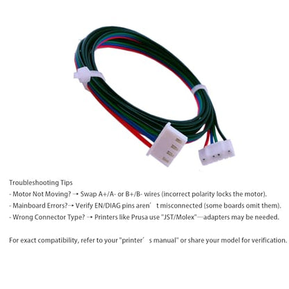 3Pcs 1.5M Stepper Motor Cables XH2.54 4Pin to 6Pin Terminal Motor Wires, Ender 3 Stepper Motor Cable, 4 Pin to 6 Pin 3D Printer Stepper Motor Cables for Nema 17 Stepper Motor, - style: 3Pcs Stepper Motor Cable 1.5M