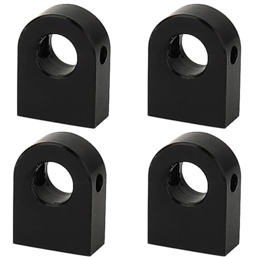 4PCS Body Post Mount CNC Aluminum for Axial SCX10 PRO 1/10 RC Crawler Upgrade,8G (Black) - color: Black