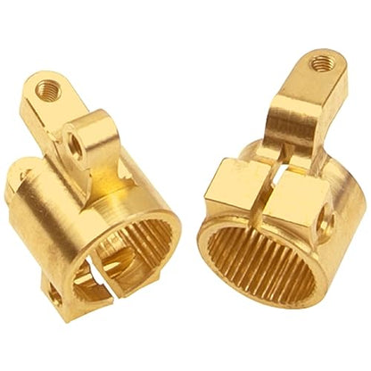 Heavy Duty Brass C Hub Carrier Caster Block C Base Weights Upgrades Part Compatible with Axial SCX10 II 90046 90047 1/10 RC Crawler Car