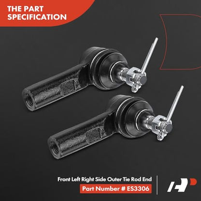 A-Premium 4Pcs Front Suspension Kit | Lower Control Arm, Outer Tie Rod End, Compatible with Toyota Camry 1992-1996, Avalon 1995-1996, Lexus ES300 1992-1996