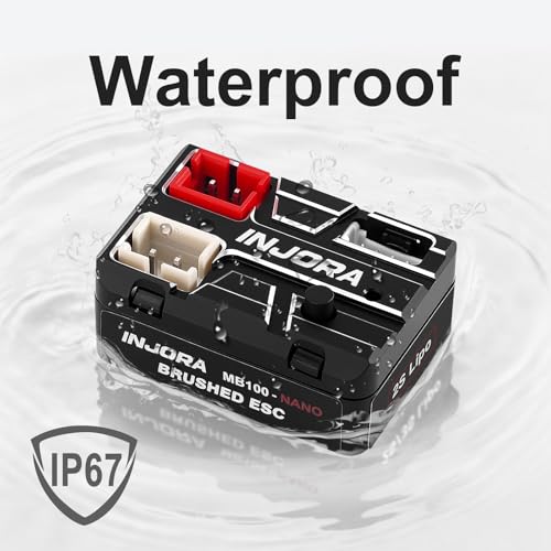 INJORA MB100 Nano Brushed ESC 15A for SCX24 SCX30 1/24 1/30 1/32 RC Crawler