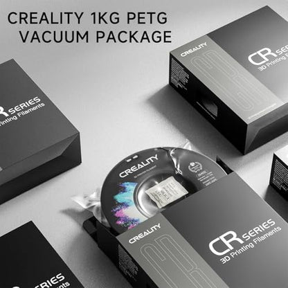 Official CREALITY PETG 3D Printer Filament 1.75mm 1KG Beige | High Precision Strong Toughness, Odorless Better Flow Moistureproof 3D Printing Ender Filament - color: Petg-1kg Beige, size: 1.75 mm