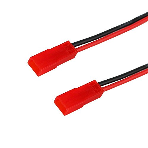 FLY RC 4mm 4.0mm Male Banana Plug Connector Charge Lead to JST 20awg Soft Silicon Charging Cable Wire 30cm 11.8inch Lipo Parts for RC Helicopter Quadcopter Lipo Battery Plug Charge (Pack of 2) - style: 2 Pcs JST charge cable