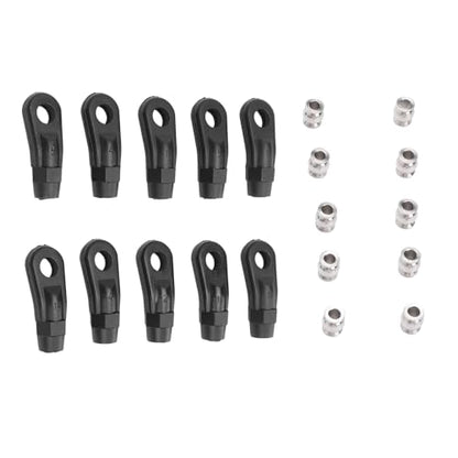 10PCS M4 Plastic Tie Rod End Ball Joint RC Link Rod Ends, Adjustable Depth Installation for Axial SCX10 I II III