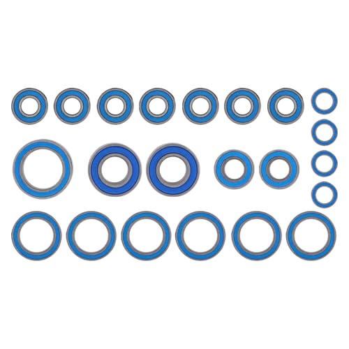 ApplianPar 21Pcs RC Ball Wheel Hub Sealed Bearings Kit | for Traxxas Slash 4x4 Rustler Stampede 4X4 VXL Telluride 1/10 Rubber Seals
