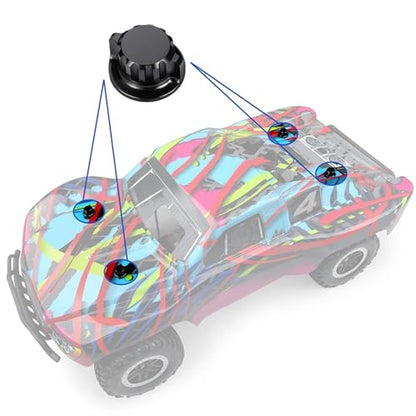 RC Cars Spare Parts For Traxxas For Slash 1/10 Metal Front Rear Shock Mount Steering Blocks Linkage Adapter 2Wd Short Course Truck Parts RC(Adapter-Black) - color: Adapter-Black