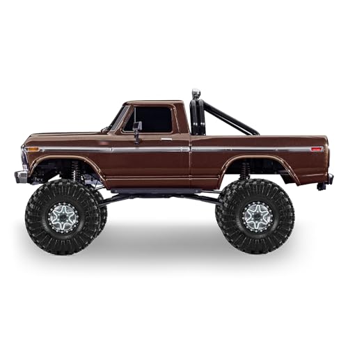 1.9" Alloy Wheels and Rubber Tires 4-Pack, for TRX4, SCX10, SCX10 III, 90046, D90 and Other Popular RC Crawler Models (Titanium) - color: Titanium+W tires
