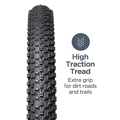 Hycline Mountain Bike Tire: 20/24/26/27.5-inch Folding Replacement High-Performance Wear-Resistant Bicycle Tires for MTB Off-Road Bike - size: 24x1.95 30TPI, style: Qty 2 Tires