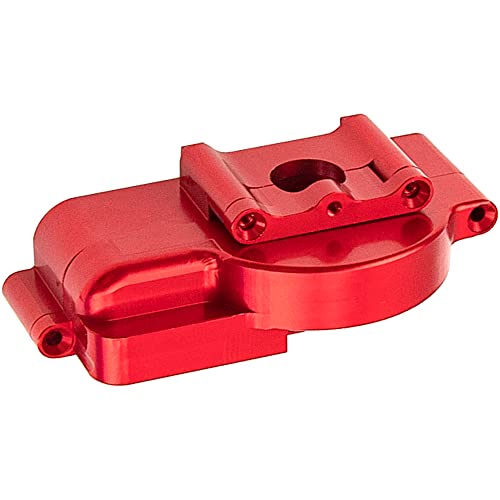 Aluminum Alloy Gearbox Housing Shell Motor Plate #7590 Compatible with Traxxas LaTrax Teton Desert Prerunner Rally SST 1/18 4WD RC Car (Red) - color: Red