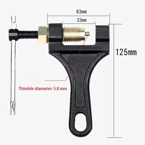 Rc Repair Tools General Parts Motorcycle Chain Breaker Chain Link Removal Separator Motor Chain Breaker Riveting Tool 420-530 Motorcycle Parts Repair Tool