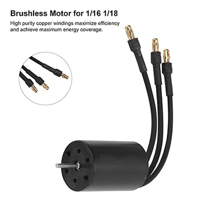 2435 4500KV Sensorless Brushless Motor High Efficiency and Reliability for 1/16 1/18 RC Car Off Road Truck RC Car Parts
