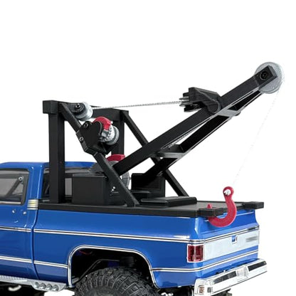 Wrecker Truck Bed Upgrade Parts for trx4m 1/18 Scale K10 / F-150 (No Vehicle Included) RC Truck Crawler (Black) - color: Black