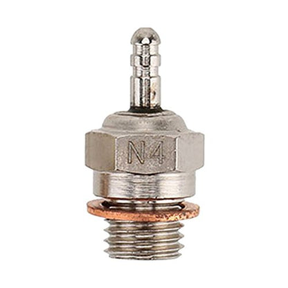 70117 Hot Spark Glow Plug No.4 N4 Platinum/Iridium Super Glow-Plug for RC HSP Nitro Engine Car Truck Buggy (Pack of 3)