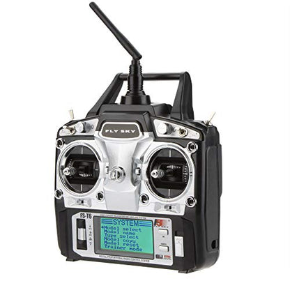 Flysky FS-T6 2.4ghz Digital Proportional 6 Channel RC Transmitter and Receiver Model 2