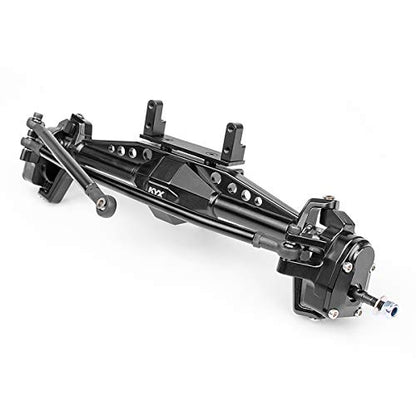 KYX Racing CNC Machined Alloy Front Axle Upgrades Parts Accessories for 1/10 RC Crawler Car Axial Capra Unlimited Trail Buggy UTB