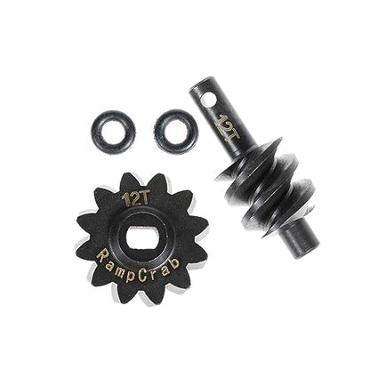 Overdrive Differential Gear Set 12T, Hardened Steel, 1/24, Upgrade Parts for Axial SCX24 Bronco Deadbolt JLU B-17 Gladiator C10, 1/24 RC Crawler Car - size: 12T