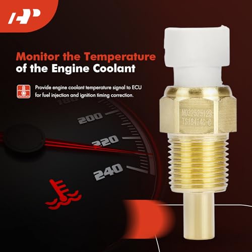 A-Premium Engine Coolant Temperature Sensor Compatible with Bobcat | for Bobcat Loader 325 328 329 5600 5610 A300 A770 E25 E26 E32 E35 E42 E45 E50 E55 S100 S130 S205 S220 S250 S300 S330 S510