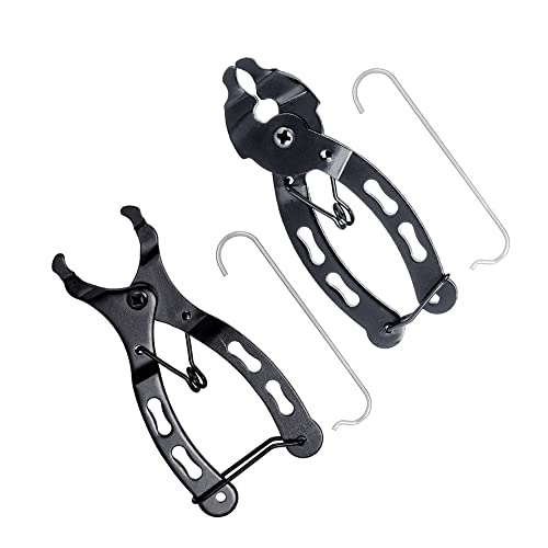 Ximimark 2 pcs Mini Chain Quick Link Tool Bicycle Chains Link Plier Mountain Bike Chain Clamp Magic Buckle Removal Installation Hand Tools