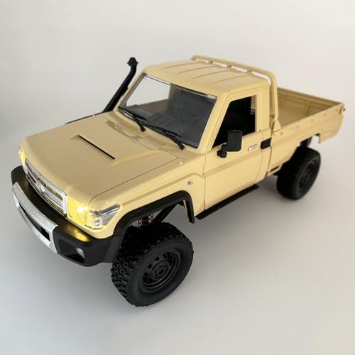 HLSFWDRIVE 1/12 RC Crawler MN82 Remote Control Rock Crawler RC Truck 4x4 | Land Cruiser Off Road Pickup All Terrain Full Proportional 2 Speed RTR 280 Motor 2 Batteries Adult