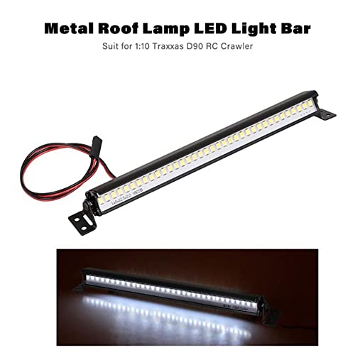 Barra de luz LED de techo de Metal Rock Crawler, accesorios de repuesto para 1/10 RTX4 D90 SCX10 ii GEN8 RC Crawler|Parts & Accessories| -