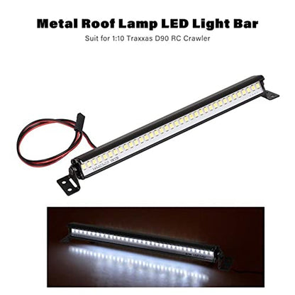 Barra de luz LED de techo de Metal Rock Crawler, accesorios de repuesto para 1/10 RTX4 D90 SCX10 ii GEN8 RC Crawler|Parts & Accessories| -