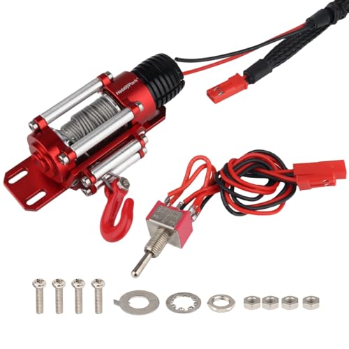 Hobbypark 1/10 RC Crawler Winch for Axial SCX10 Traxxas TRX4 Redcat Gen 8 Gen7 RC4WD RC Rock Climbing Car