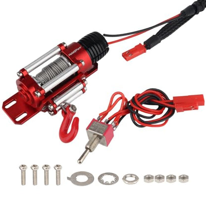 Hobbypark 1/10 RC Crawler Winch for Axial SCX10 Traxxas TRX4 Redcat Gen 8 Gen7 RC4WD RC Rock Climbing Car