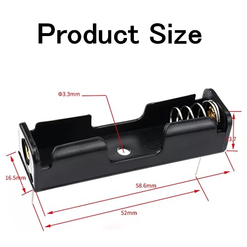 10 Pcs AA Battery Holder 1 Cell PC Pin, Through Hole for PCB Mount Projects 1xAA 1.5V Battery Shell Case Box for Technology Production Toy Models Accessory DIY - size: 1AA PC pin