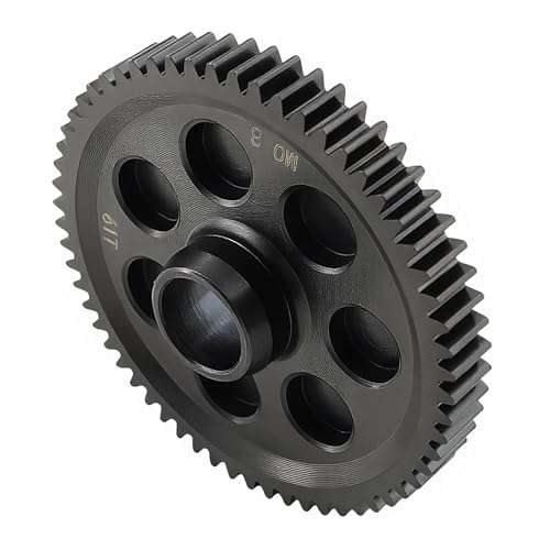 61T Steel Spur Gear 0.8Mod for ARRMA Gorgon 4X2 MEGA Monster Truck | RC Car,Metal Main Gear,1/10 Scale,ARA311100,Upgrade Parts,High Strength,Wear Resistant,Precision Fit