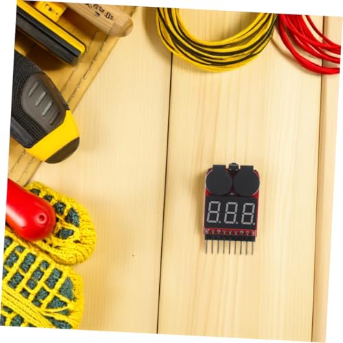 STAHAD 2pcs Lithium Battery Tester with Voltage Meter and Low Voltage Alarm for Rc Batteries and Automotive Use with Sound Alert