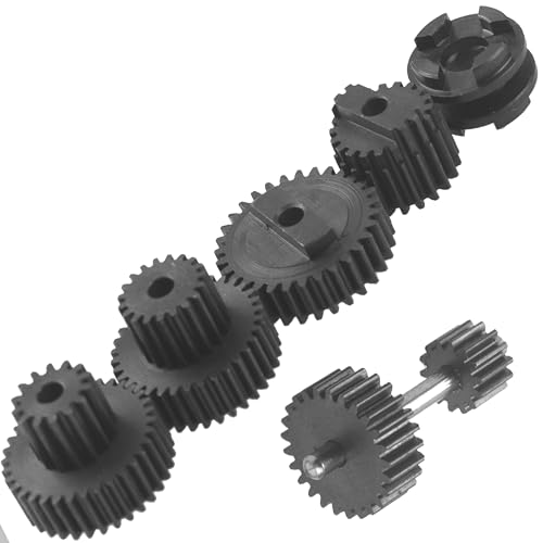 ShareGoo 1Set Gearbox Steel Gear Set Fit for Dual-Speed Transmission Gear Box Compatible with WPL B1 B14 B24 B16 B36 C14 C24 1/16 RC Car