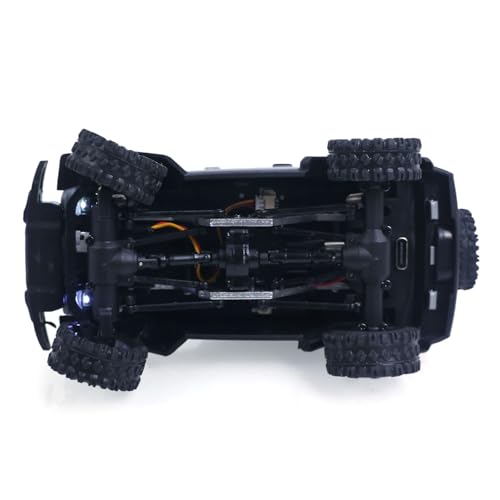RTR 1/36 Radio Control Crawler 3601A 4X4 RC Off Road Car Model Light System Battery Mini Vehicle Model Gift Collection Hobby Grade Model for 14+ Ages - color: 3601a-grey