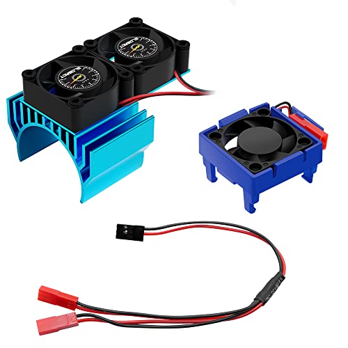 GLOBACT VXL-3S ESC Motor Cooling Fan for 1/10 Slash/Rustler/Stampede 4×4 BL - size: Blue