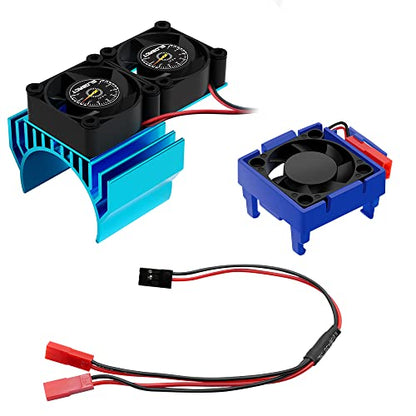GLOBACT VXL-3S ESC Motor Cooling Fan for 1/10 Slash/Rustler/Stampede 4×4 BL - size: Blue