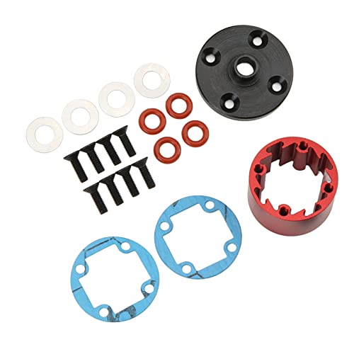 RC Differential Carrier Case Aluminum Alloy Diff Case 29mm Red Gear Box Cover for 7 8 Direct Replacement with Enhanced Durability and Extreme Load Performance