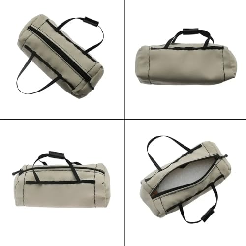 3PCS Simulation Storage Bag Set Compatible with 1/8 1/10 RC Crawler Cars Including, and Models(Gray) - color: Gray