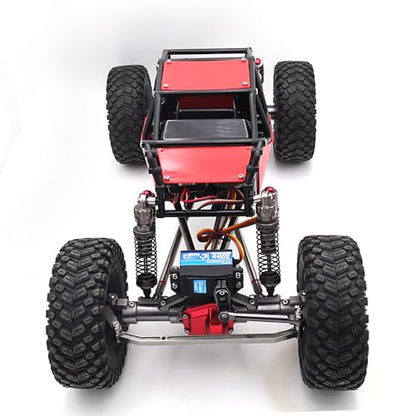 Nylon Rock Buggy Roll Cage Body Shell Chassis Kit for SCX10 ll 90046(Red) | Roll Cage Rock Buggy Body Shell,1/10 RC Crawler Upgrade Parts,High-strength,Easy Assembled - color: Red