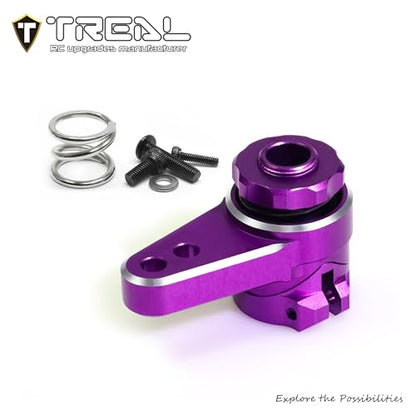 Treal Aluminum 7075 Servo Saver Set 25T for LMT Monster (Purple) - color: Purple