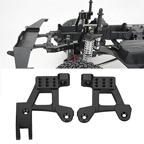 4PCS Aluminum Shock Tower for 1/10 Axial SCX10 II 90046 90047(Black) - color: Black
