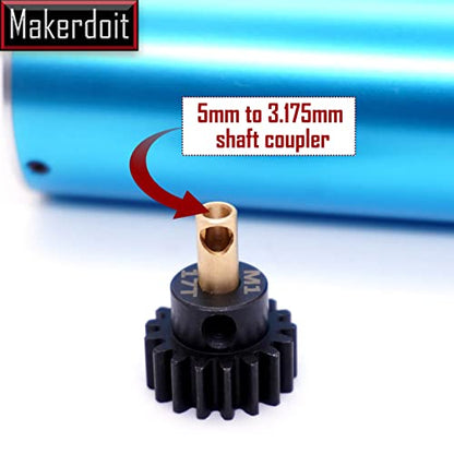 Mod 1 Pinion Gear 5mm 13T 15T 17T 19T 21T Mod1 M1 Pinion Gear 5mm Shaft - size: 13T 15T 17T 19T 21T